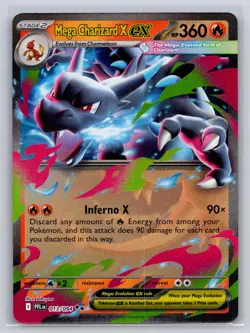 Mega Charizard X ex 013/094 Double Rare Phantasmal Flames Pokemon Near Mint - Image 1