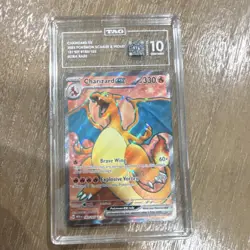 Charizard EX 2023 Pokemon Scarlet & Violet 151 Set #183/165 Ultra Rare Tag 10 - Image 1