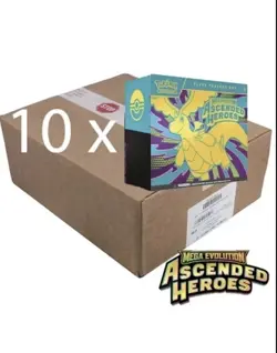 Pokemon TCG Ascended Heroes ELITE TRAINER BOX CASE Factory Sealed 10x ETB Boxes - Image 3