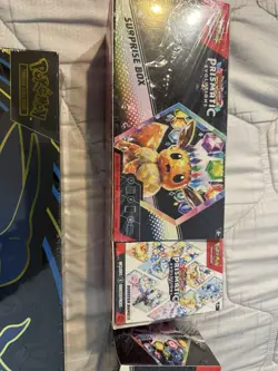 Pokemon Prismatic Evolutions Booster Surprise Box Charizard Eevee 3 Boxes - Image 2