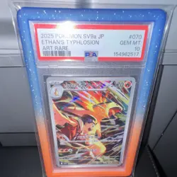 SV9a Heat Wave Arena Ethan's Typhlosion Art Rare Holo #070 PSA 10 with PSA 10 EA - Image 4
