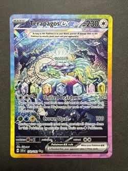 Terapagos ex 170/142 Sv07: Stellar Crown Special Illustration Rare Pokemon NM - Image 1