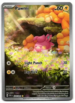 Pawmi 226/091 - 🌊 Paldean Fates Illustration Rare Pokemon TCG 🖤 - LP - Image 1