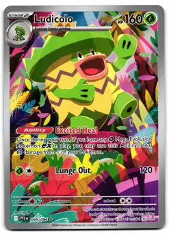 Ludicolo 095/094 - 🌊 Phantasmal Flames Illustration Rare Pokemon TCG 🖤 - M/LP - Image 1