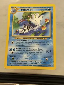 Pokemon Poliwhirl 44/75 - Neo Discovery - NM Uncommon - 2001 WotC Vintage - Image 1