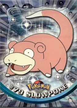 Slowpoke #79 2000 Topps Pokemon Series 2 Blue Logo - Image 1