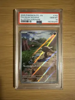 Paldean Wooper 🔥 2025 Pokemon PFL IR 102/094 🔥 PSA 10 Gem Mint - Image 1
