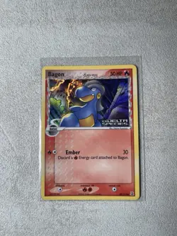 Pokemon Bagon 58/113 EX Delta Species Reverse Holo Stamped NM 2005 - Image 1