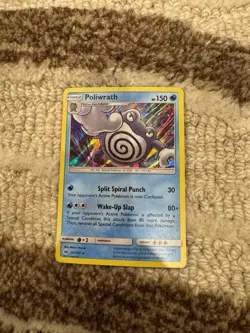 Pokemon TCG - Poliwrath 32/149 Holo Rare - Sun & Moon Base Set - NM - Image 1