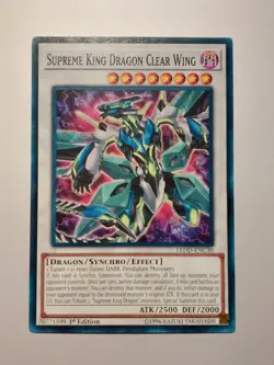 Yu-Gi-Oh! Supreme King Dragon Clear Wing 1st Ed LEDD-ENC30 - Image 1