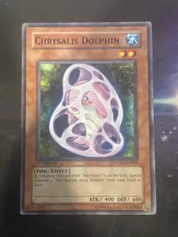 Chrysalis Dolphin - POTD-EN006 - LP - Common - 1st ed - Yugioh - Image 1