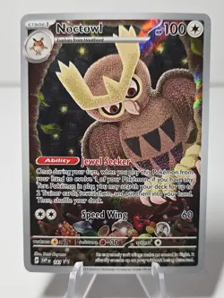 Pokemon Noctowl 141 Promo Stellar Crown NM - Image 1