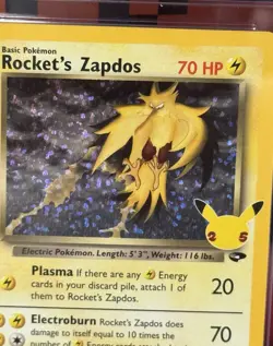CGC 10 Rocket's Zapdos 2021 Celebrations 15/132 Holo Pokemon Card - Image 3