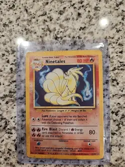 Pokemon TCG Ninetales Base Set 12/102 Holo 1999-2000 Wizards Base Set Copyright - Image 1
