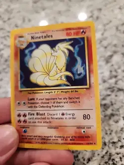 Pokemon TCG Ninetales Base Set 12/102 Holo 1999-2000 Wizards Base Set Copyright - Image 3