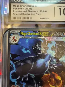 Pokemon Phantasmal flames Mega Charizard X ex SIR 125/094 CGC 10! - Image 3