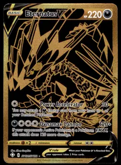 Eternatus V SV121/SV122 Secret Rare Shining Fates Shiny Vault Pokemon Holo LP - Image 1