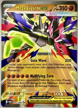 Pokemon Mega Zygarde EX 047/088 Double Rare Holo Perfect Order English NM 2026 - Image 1