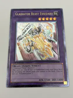 YuGiOh Gladiator Beast Essedarii EXVC-EN086 1st Edition Ultimate Rare LP - Image 1