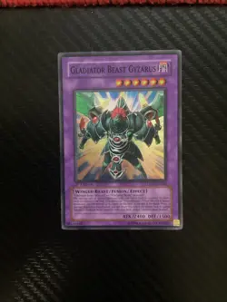 Yugioh Gladiator Beast Gyzarus 1st Edition Super Rare LODT-EN044 LP - Image 1