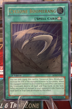 Cyclone Boomerang - SOI-EN042 - Ultimate Rare - 1st edition Yugioh VLP/NM ULTR - Image 1