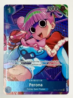 2022 One Piece Card Game—Perona (Box Topper) #OP01-077 Romance Dawn—UC Foil - Image 1