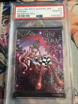 PSA 10 7-22 Perona One Piece Wafers Inherited Will Trading Card - Image 1