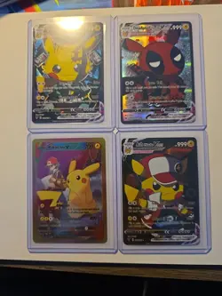 Pokemon Fan Art Cards (Lot of 4) NM Full Art - Image 1