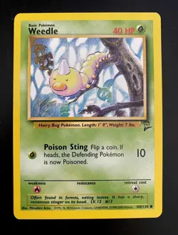 Weedle 100/130 | Base Set 2 | Pokemon EXC BUY 2 CARDS GET 1 FREE!! - Image 1