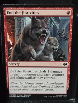 End the Festivities 155 Common Innistrad: Crimson Vow MTG LP - Image 1