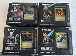 MTG Magic Final Fantasy Set of 4 Commander Decks FACTORY SEALED - Image 1