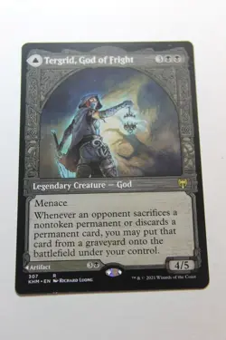 MTG Tergrid God of Fright x1- Showcase-Kaldheim-Lightly Played - Image 1