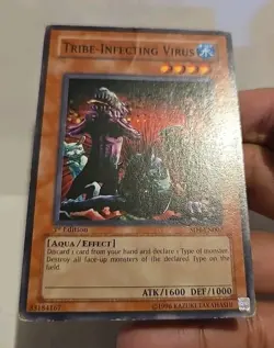 YUGIOH TRIBE INFECTING VIRUS SD4 1ST EDITION COMMON PLAYED TO HEAVY PLAYED - Image 3