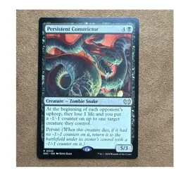 Persistent Constrictor #0022 DSC Rare Black Creature Zombie Snake MTG 2024 - Image 1