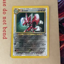 Scizor 33 Pokemon WOTC Black Star Promo - Near Mint NM (fast dispatch) - Image 2