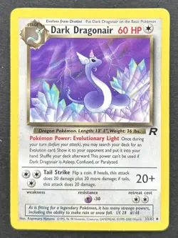 Pokemon TCG Dark Dragonair Team Rocket 33/82 - Image 1