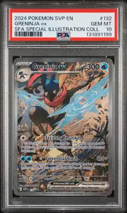2024 POKEMON SVP PROMO SPECIAL ILLUSTRATION COLLECTION #132 GRENINJA EX PSA 10 - Image 1