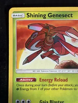 Pokemon Shining Genesect Holo Shiny Holo Rare Shining Legends 9/73 (MP) - Image 2