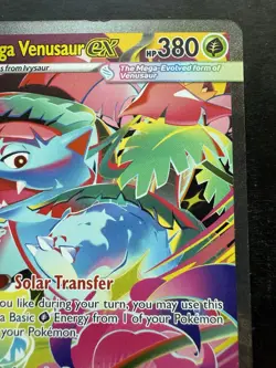 Pokemon Mega Venusaur ex 177/132 Me01: Mega Evolution Holo (HP/Damaged) - Image 3