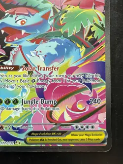 Pokemon Mega Venusaur ex 177/132 Me01: Mega Evolution Holo (HP/Damaged) - Image 5