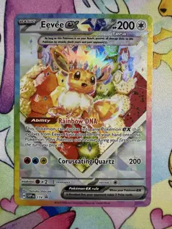 Eevee ex 174 - Pokemon TCG Sv: Scarlet & Violet Black Star Promo Cards Holo NMT - Image 1