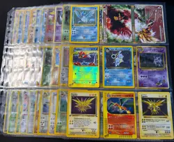 Lot of 90 ALL HOLO Vintage Pokemon Card Binder Collection Charizard - Image 1