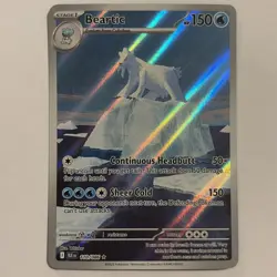 Pokemon Cards Beartic 110/086 Black Bolt Holo Illustration Rare NM - Image 1