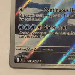 Pokemon Cards Beartic 110/086 Black Bolt Holo Illustration Rare NM - Image 5