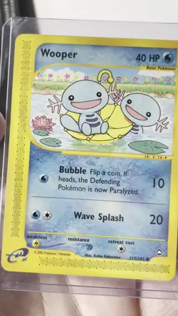 Pokemon TCG Wooper Aquapolis 117/147 Regular Common NM - Image 2