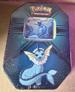 Pokemon TCG XY Triple Effect Tin Sealed Vaporeon 2017 Sealed - Image 1