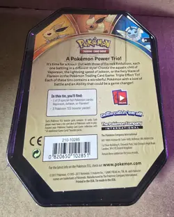 Pokemon TCG XY Triple Effect Tin Sealed Vaporeon 2017 Sealed - Image 4