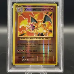 2016 Pokemon CHARIZARD 11/108 Evolutions Reverse Holo Rare English PSA 5 - Image 2