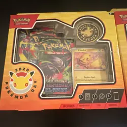Pokemon TCG Pokemon Day 2026 Collection Box Lot of 2 (6 Total packs) - Image 2