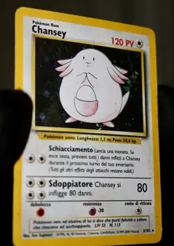 Pokemon Chansey Holo 3/102 Base Set Italian WOTC Vintage NM - Image 3